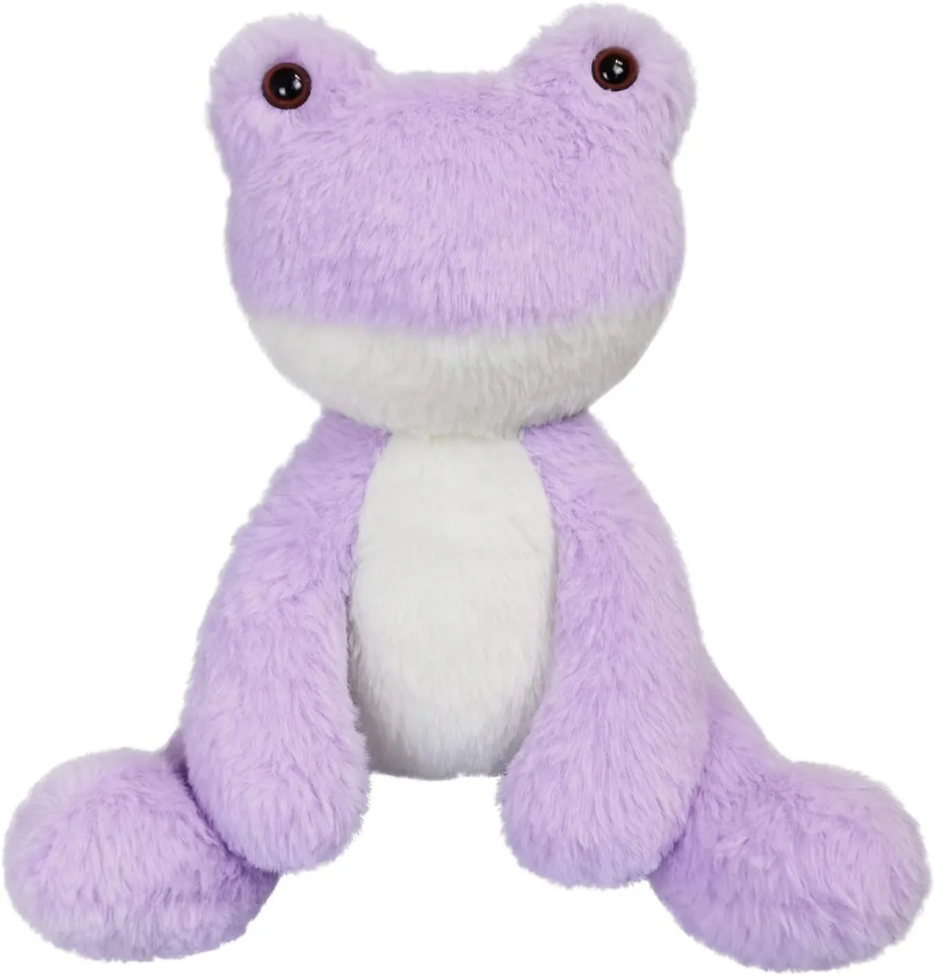 Purple Frog Stuffed Animal, 12 Inches Plush Frog Toy, Soft Cuddly Plushie Hugger Toy for Boys Girls, Gifts for Kids or Girlfriend