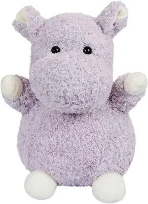 Purple Plush Hippo Stuffed Animal Toy, Soft Cuddly Plushie Hugger Toy for Boys & Girls, Gifts for Kids or Girlfriend, 10 Inches