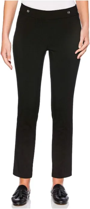 Rafaella Supreme Pull-On Dress Pant (Black, 8)