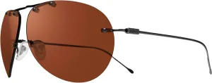 Revo Sunglasses Air 2: Polarized Lens with Rimless Titanium Aviator Frame