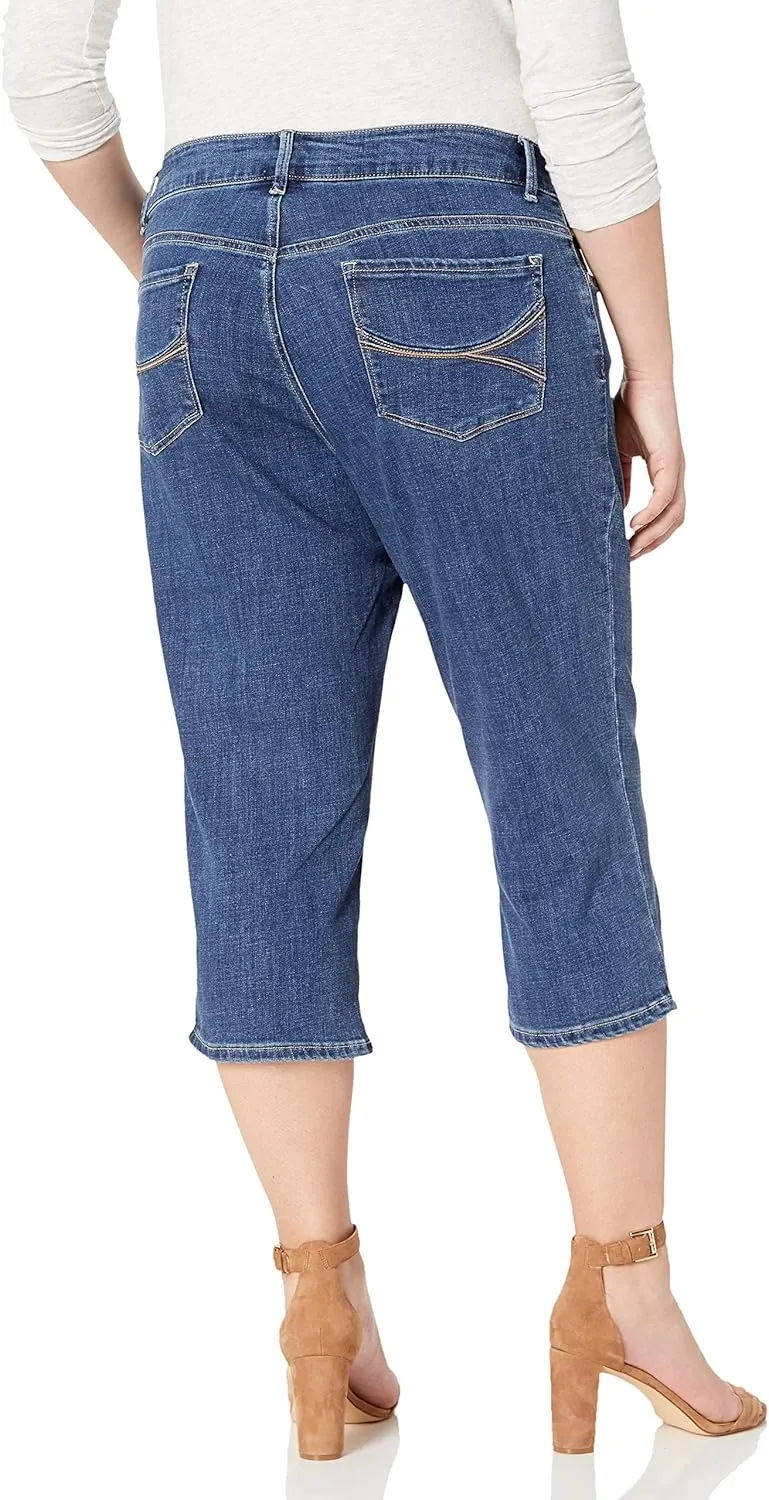 Riders by Lee Indigo Women's Plus Size Soft Denim Capri