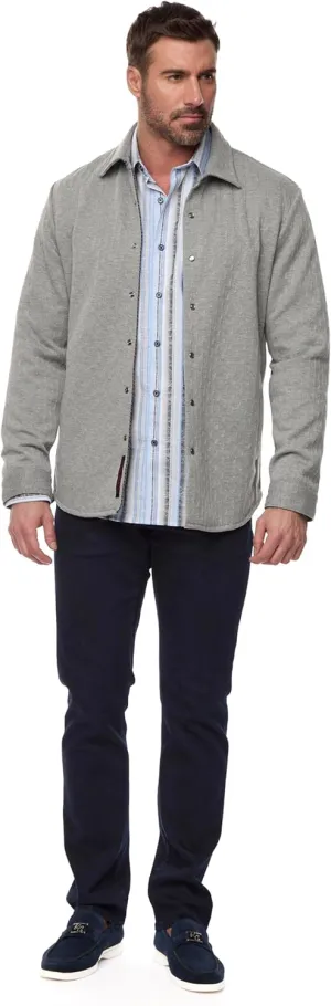 Robert Graham Men's Billard Knit Snap Front Overshirt