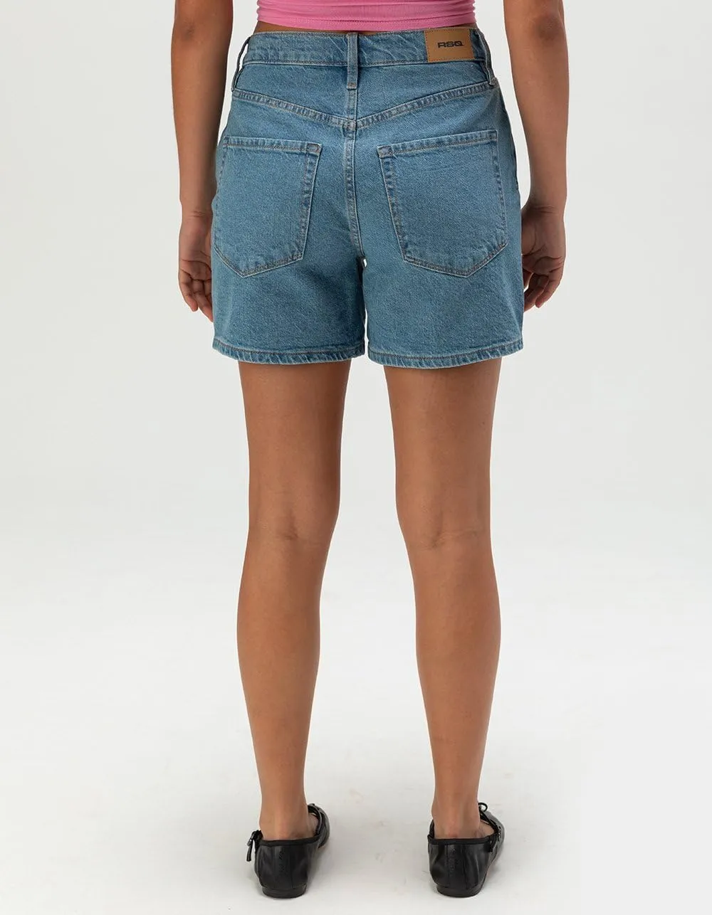 Rsq Womens High Rise Midi Shorts