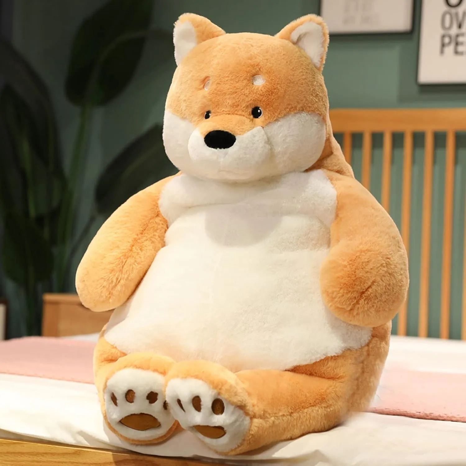Shiba Inu Weighted Stuffed Animals, 21.5" 5.2 lbs Weighted Shiba Inu Dog Plush Toy Large Weighted Plush Animal Pillow Gifts for Boys and Girls