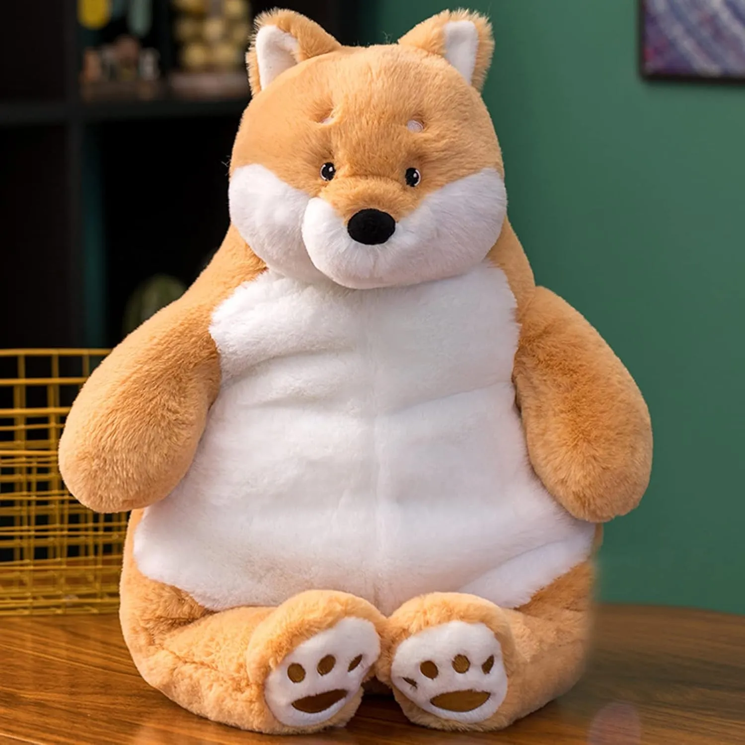 Shiba Inu Weighted Stuffed Animals, 21.5" 5.2 lbs Weighted Shiba Inu Dog Plush Toy Large Weighted Plush Animal Pillow Gifts for Boys and Girls