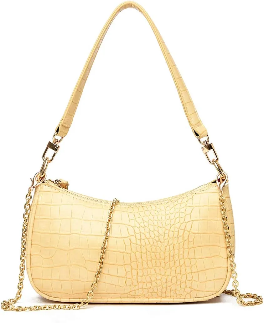 Shoulder Bag Retro Classic Purse Clutch Shoulder Tote HandBag with Zipper Closure for Women