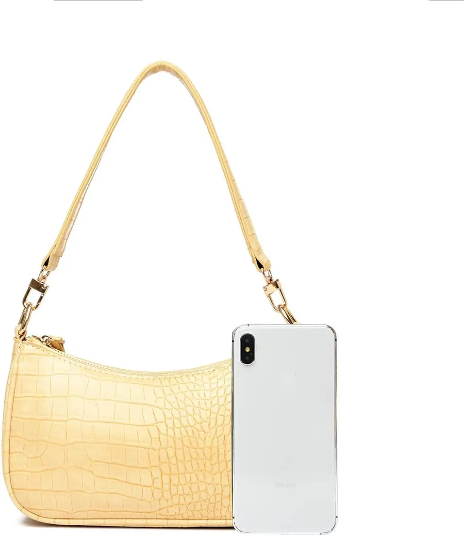 Shoulder Bag Retro Classic Purse Clutch Shoulder Tote HandBag with Zipper Closure for Women
