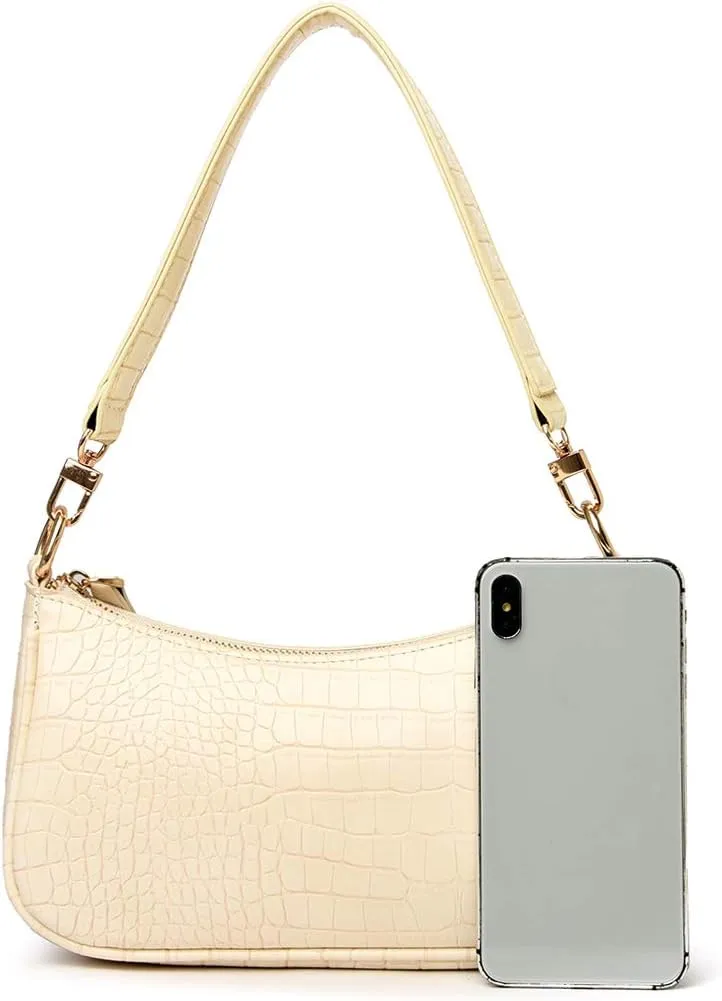 Shoulder Bag Retro Classic Purse Clutch Shoulder Tote HandBag with Zipper Closure for Women