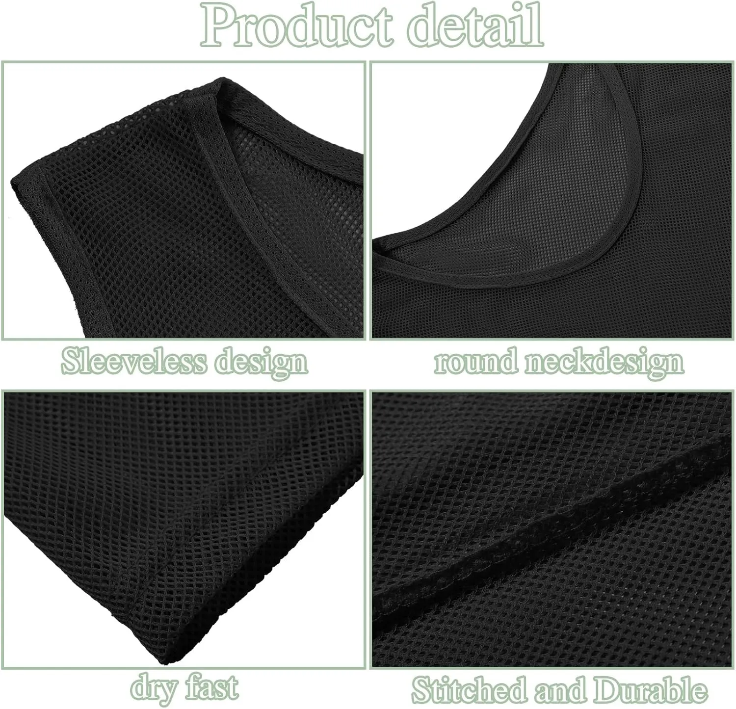 Sintege 12 Pcs Soccer Pinnies Pennies Jersey Scrimmage Vest Sports Practice Jersey Mesh Basketball Vest for Youth Adult Kids