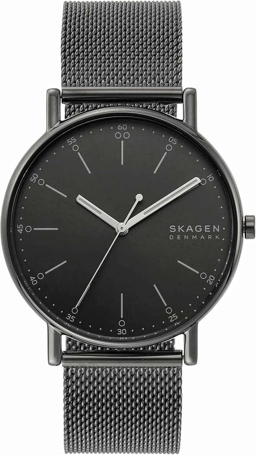 Skagen Signatur Minimalist Men's Watch with Stainless Steel Bracelet, Mesh or Leather Band