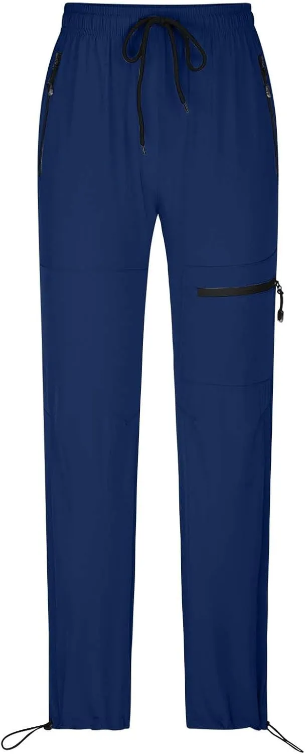 SMIDOW Womens Hiking Cargo Pants Lightweight Quick Dry High Waist Drawstring Jogger Pants Casual Workout Running Sweatpants
