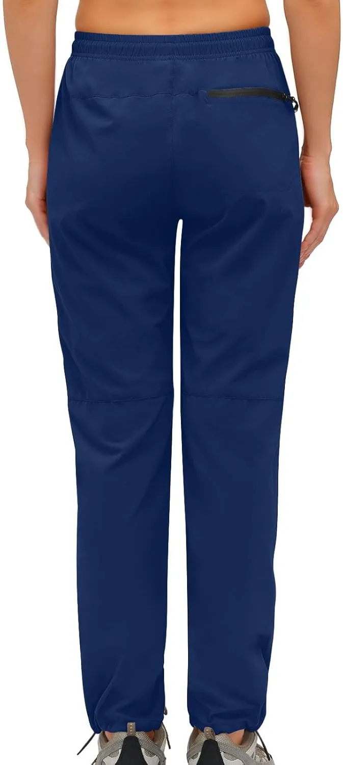 SMIDOW Womens Hiking Cargo Pants Lightweight Quick Dry High Waist Drawstring Jogger Pants Casual Workout Running Sweatpants