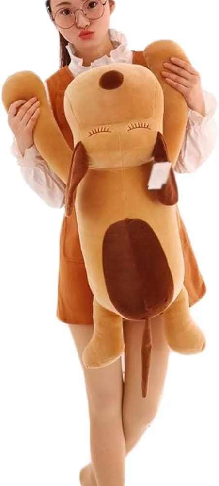 Soft Large Dog Plush Hugging Pillow, Giant Dogs Puppy Stuffed Animals Toy Gifts for Kids, 27.5"