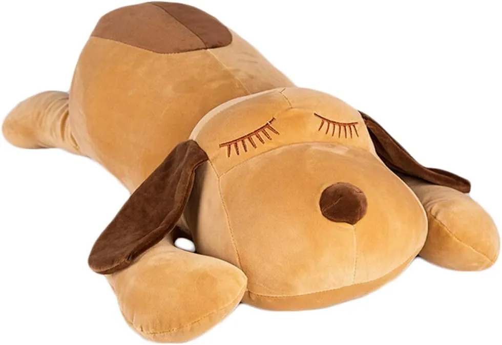 Soft Large Dog Plush Hugging Pillow, Giant Dogs Puppy Stuffed Animals Toy Gifts for Kids, 27.5"