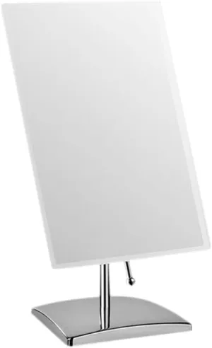 Square Vanity Mirror for Desktop Single-Sided Makeup Mirror with Non-Slip Base Bedroom Bathroom Decor with Sturdy Metal Frame