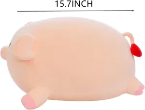 Stuffed Animal Plush Toy Pillow, 15.7in Pig - Soft, Cuddly, Unique Gift for Kids, Girls, Boys, Valentine's Day, Christmas, Birthday