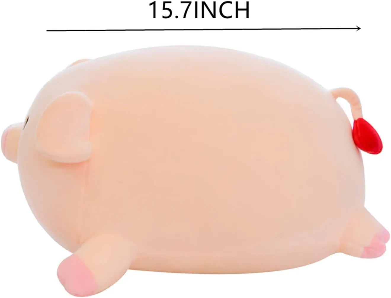Stuffed Animal Plush Toy Pillow, 15.7in Pig - Soft, Cuddly, Unique Gift for Kids, Girls, Boys, Valentine's Day, Christmas, Birthday