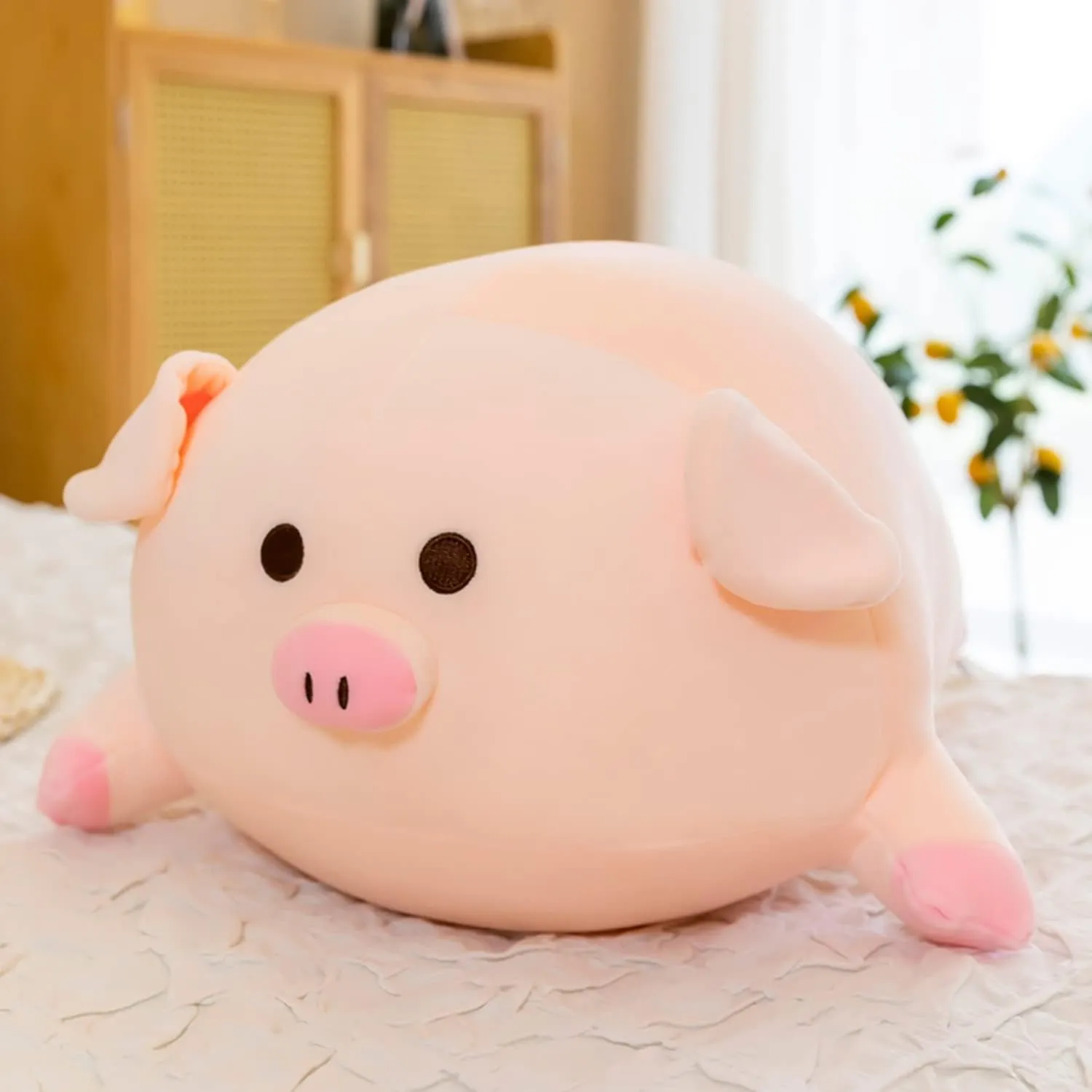 Stuffed Animal Plush Toy Pillow, 15.7in Pig - Soft, Cuddly, Unique Gift for Kids, Girls, Boys, Valentine's Day, Christmas, Birthday