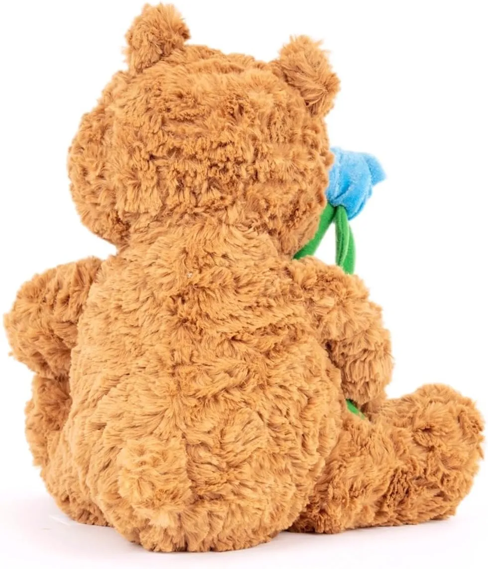 Stuffed Rose Teddy Bear Gifts for Mother's Day, 11''Soft Cute Plush Animal Toy Birthday Present for Her/Girlfriend Lover Mom Kids Gifts Home Decor