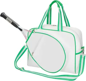 Tennis Sport Bag, Tennis Racket Shoulder Bag, Tennis Tote Bag for Women 2 Rackets, with Water Bottle Holder