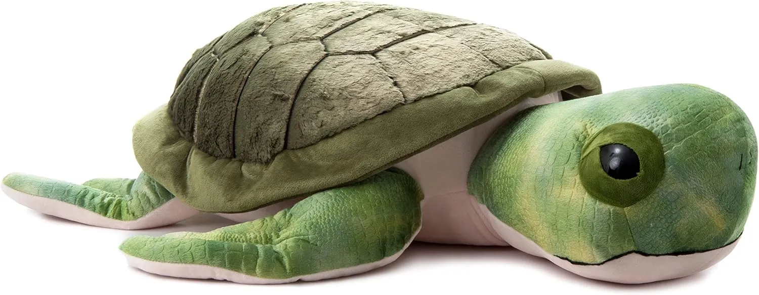 The Petting Zoo Conservation Sea Turtle Stuffed Animal Plushie, Gifts for Kids, Conservation Sea Creature Animals, Tortoise Plush Toy 32 Inches