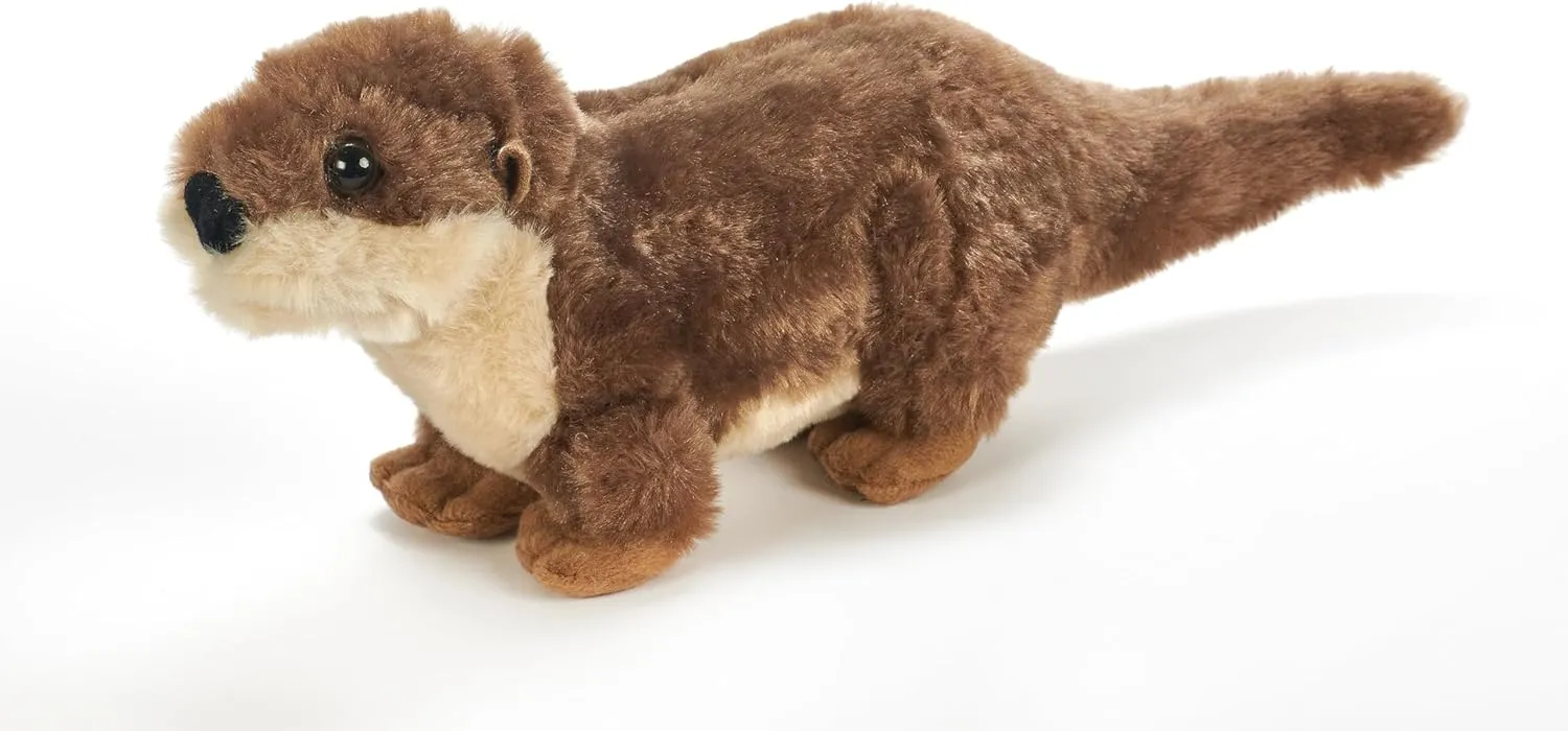 The Petting Zoo River Otter Running Stuffed Animal Plushie, Gifts for Kids, Wild Onez Wildlife Animals, River Otter Plush Toy 9 Inches