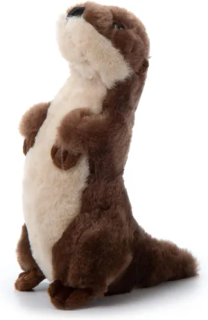 The Petting Zoo River Otter Stuffed Animal Standing, Gifts for Kids, Wild Onez Zoo Animals, River Otter Plush Toy 10 inches