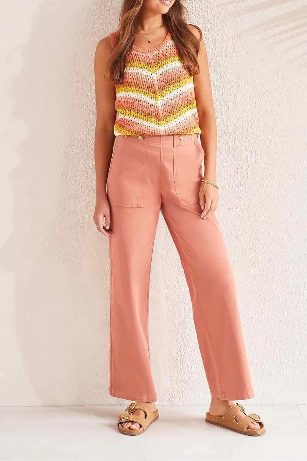 Tribal Women's Audrey Wide Jeans W/Fancy Wb