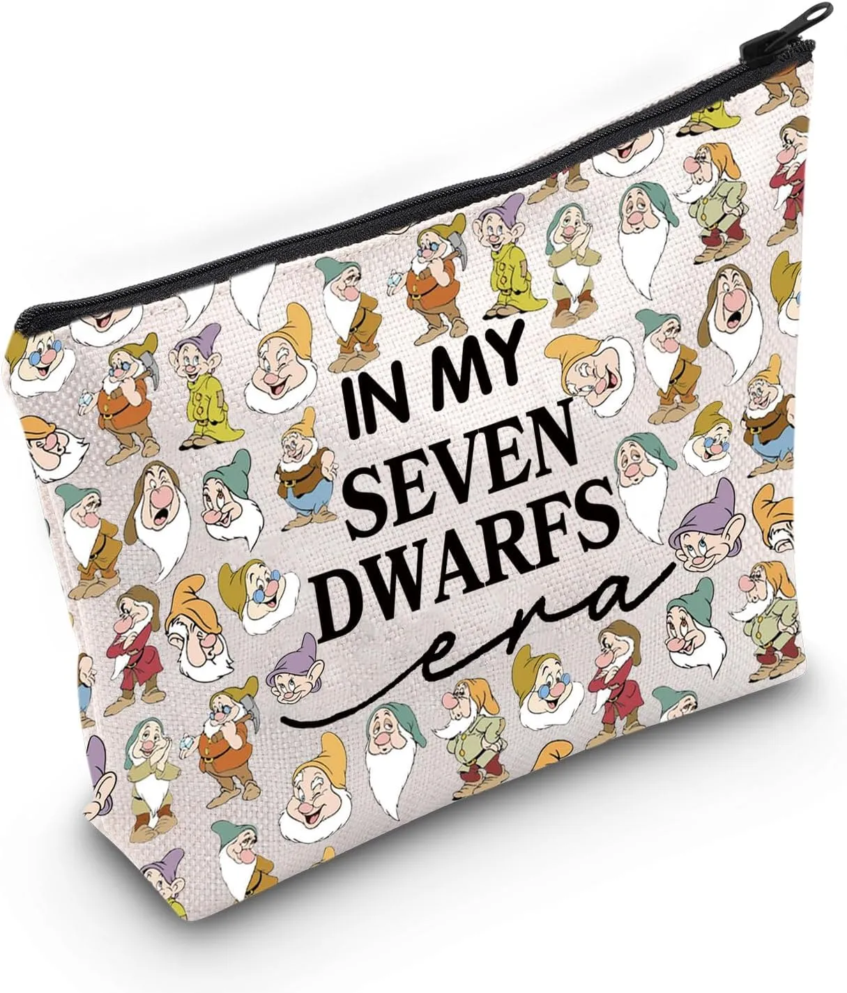 TSOTMO Dwarfs Merch Makeup Bag Snow Princess Merch Gift for Cartoon Lovers Dwarfs Dopey Gift for Dwarfs Fans (Dwarfs Era Bag)