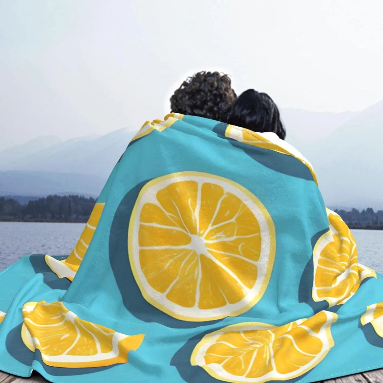 Ultra Soft Fleece Blanket,Lemon Wedges, No Shed No Pilling Luxury Plush Cozy Lightweight Blanket for Bed, Couch, Chair, Sofa Suitable for All Season,60"x50"