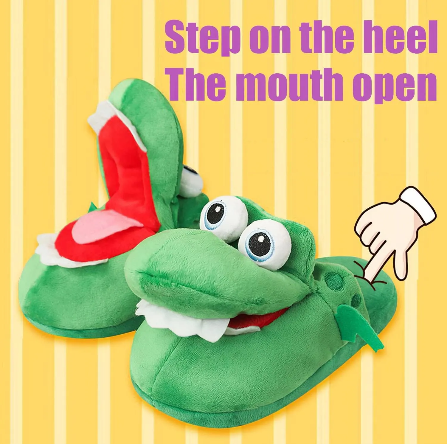 Unisex Novelty Cute Animal Feet Slippers Indoor House Plush Slippers Funny Christmas Halloween Gifts - One Size Fits Most