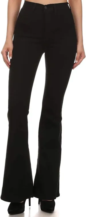 Vibrant M.I.U. Women’s Flare Jeans – High Waisted Bell Bottom Casual Denim Classic Flared Pants with Pockets