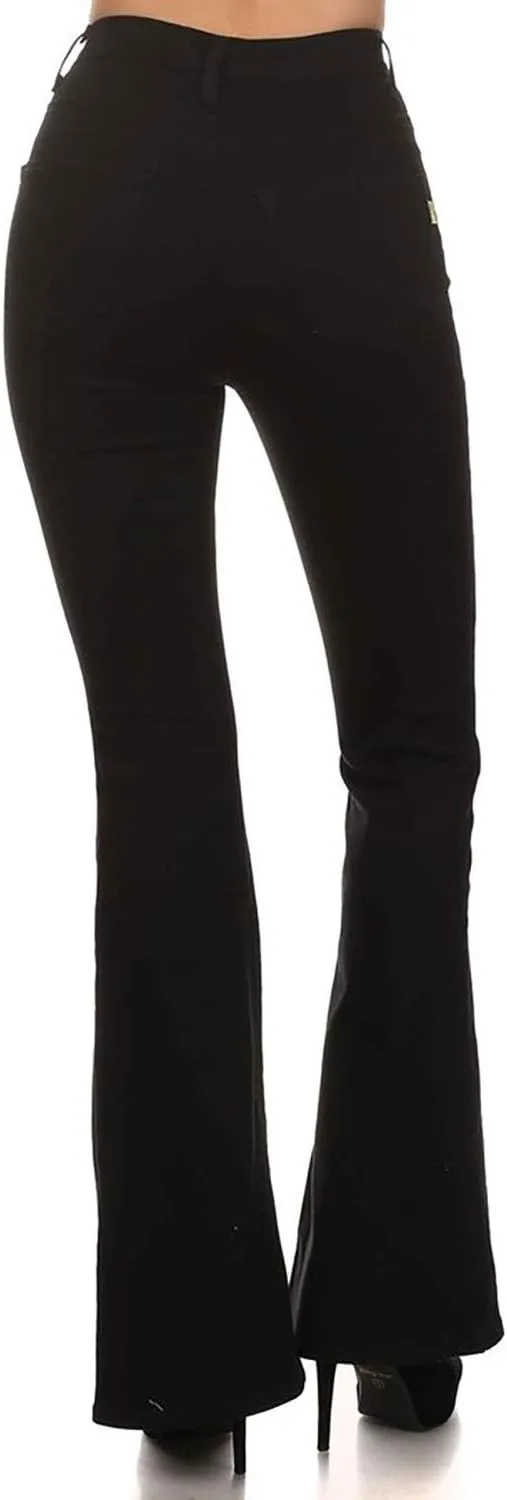 Vibrant M.I.U. Women’s Flare Jeans – High Waisted Bell Bottom Casual Denim Classic Flared Pants with Pockets