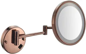 Wall Mounted Bathroom Vanity Mirror with 3X Magnification and Telescopic Extendable Folding Arm Shaving Makeup Mirror