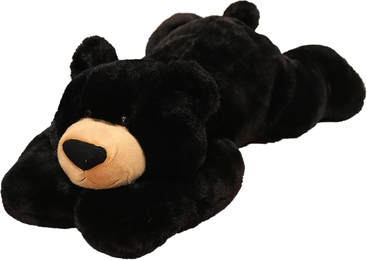 Weighted Stuffed Animals, 19.7in 3.3lbs Weighted Bear Stuffed Animal Toy Cute Black Bear Plush Pillow for Adults Boys Girls