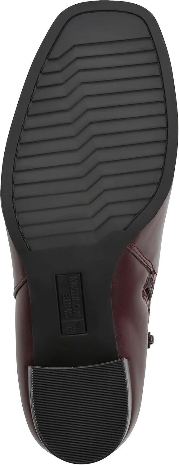 WHITE MOUNTAIN Women's Shoes Vogued Block Heel Bootie