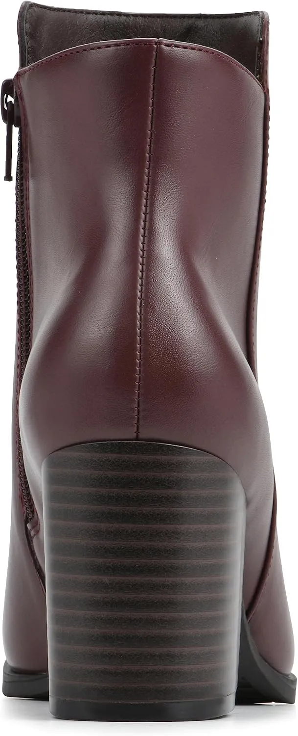 WHITE MOUNTAIN Women's Shoes Vogued Block Heel Bootie