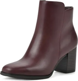 WHITE MOUNTAIN Women's Shoes Vogued Block Heel Bootie