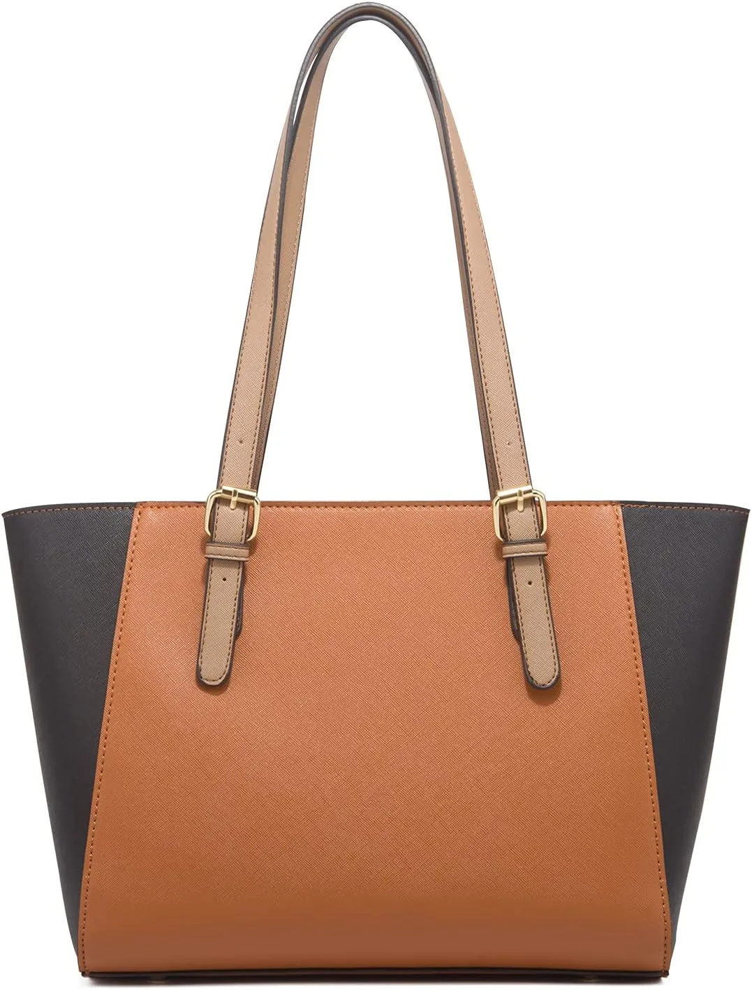 Women 3pcs Tote Shoulder Handbag Purse Set Faux Leather Cylindrical Crossbody Bag Coin Wallet
