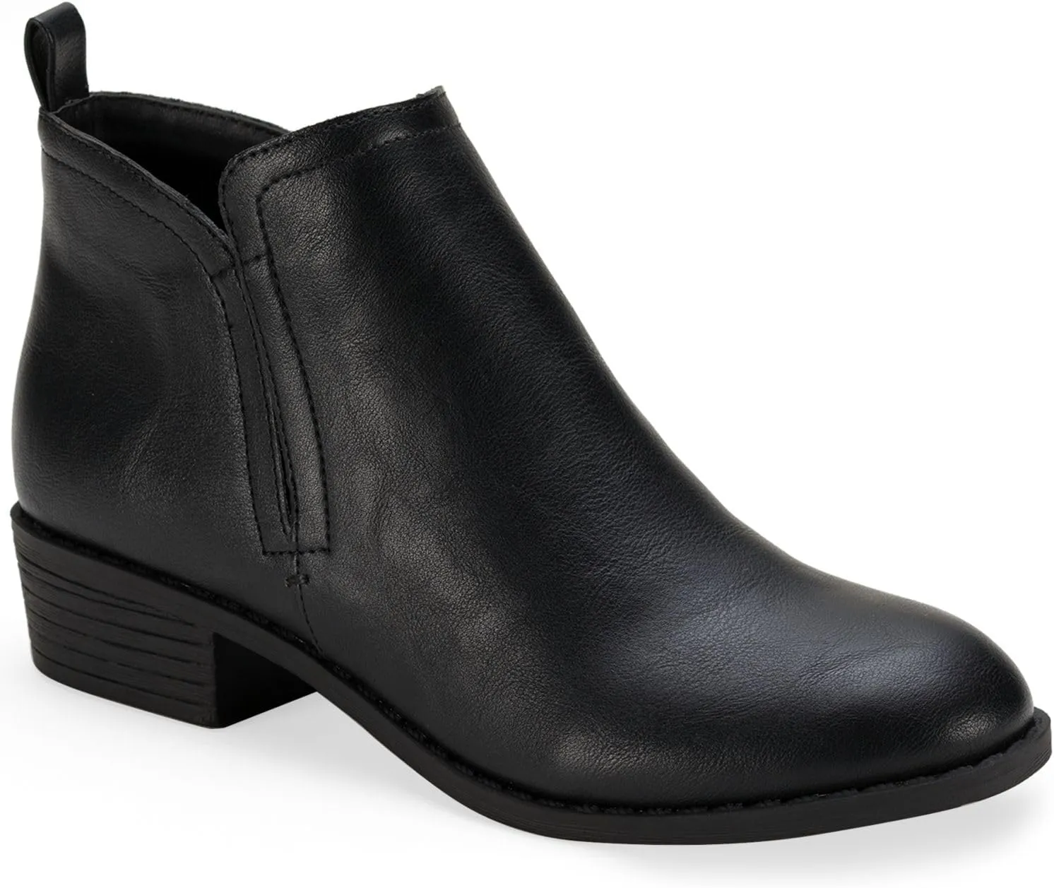 Womens Cadee Faux Leather Zipper Ankle Boots
