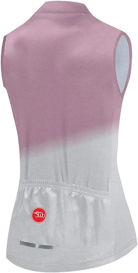 Women's Cycling Jersey Sleeveless Bike Vest Shirts Bicycle Clothing Biking Tank Tops Tights