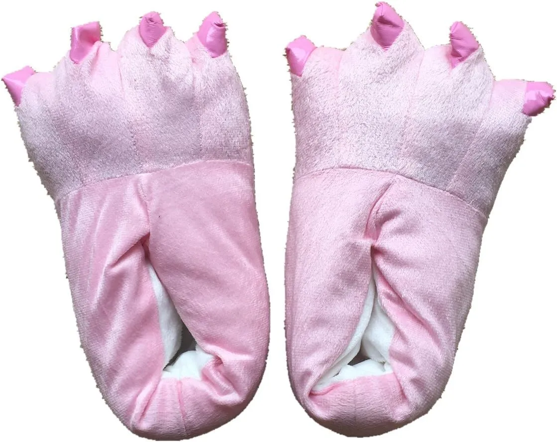 YESBOR Unisex Plush Paw Claw House Slippers Animal Costume Shoes