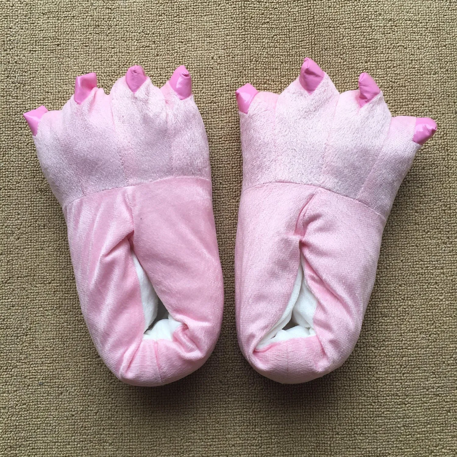 YESBOR Unisex Plush Paw Claw House Slippers Animal Costume Shoes