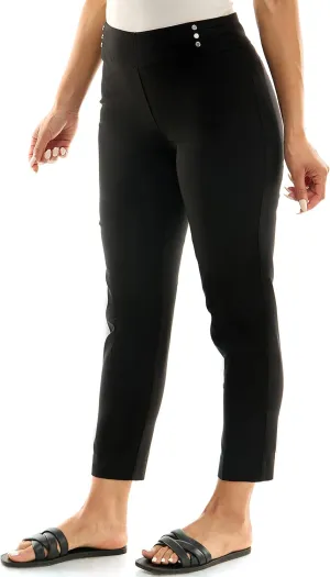Zac & Rachel Women's Pull on Ankle Pant with Faux Back Pockets