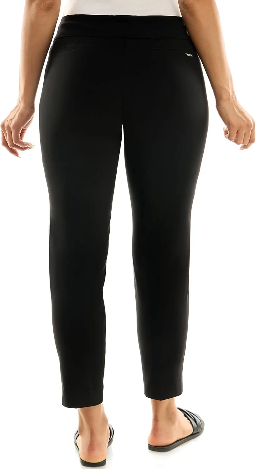 Zac & Rachel Women's Pull on Ankle Pant with Faux Back Pockets