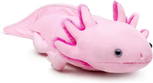 ZHONGXIN MADE Axolotl Plush Toy - 21 Inch Soft Creepy Stuffed Animals, Cute Pink Lizard Toys, Real Plushie Gift Collection for Kids